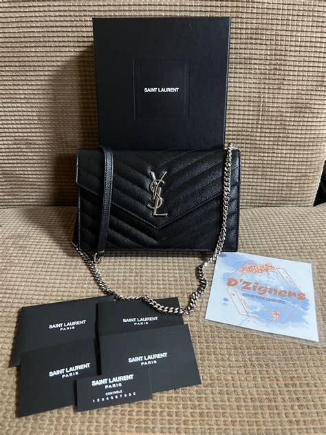 ysl woc silver or black hardware|YSL wallet review.